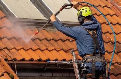 Démoussage et hydrofuge de toiture à Sainte-Agathe